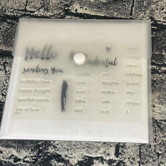 CTMH Close to My Heart FOR FAMILY C1633 Acrylix Acrylic Stamp Stamp - Picture 4 of 6